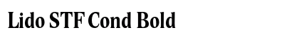 Lido STF Cond Bold Font Preview