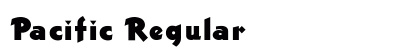 Pacific Regular Font Preview