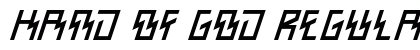 Hand of God Regular Font Preview