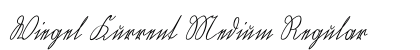 Wiegel Kurrent Medium Regular Font Preview