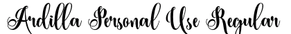 Ardilla Personal Use Regular preview