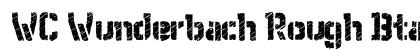 WC Wunderbach Rough Bta DemiBold Font Preview