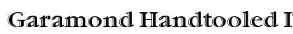 Garamond Handtooled ITC Regular Font Preview