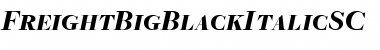 FreightBigBlackItalicSC Regular Font