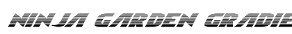 Ninja Garden Gradient Italic Italic Font Preview