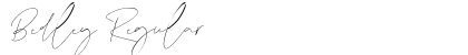 Bedley Regular Font Preview