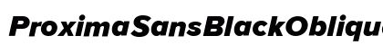 ProximaSansBlackOblique Regular