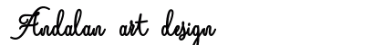 Andalan art design font free download