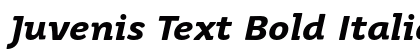 Juvenis Text Bold Italic preview Juvenis Text Bold Italic preview
