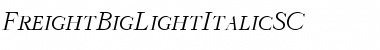 FreightBigLightItalicSC Regular Font