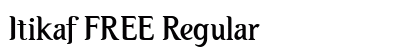 Itikaf FREE Regular Font Preview