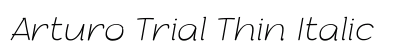 Arturo Trial Thin Italic preview