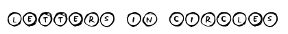 Letters in Circles Regular preview Letters in Circles Regular preview