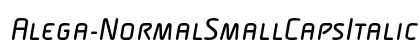 Alega-NormalSmallCapsItalic Regular