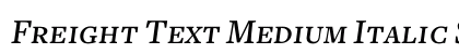 Freight Text Medium Italic SC Preview