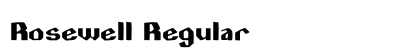 Rosewell Regular Font Preview