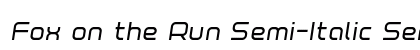 Fox on the Run Semi-Italic Semi-Italic preview