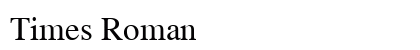 Times Roman font free download