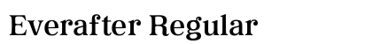 Everafter Regular Font Preview