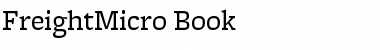 FreightMicro Book Font