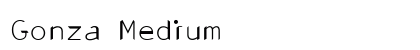 Gonza Medium Font Gonza Medium Font Preview