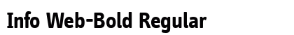 Info Web-Bold Regular preview
