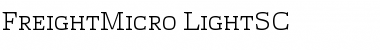 FreightMicro LightSC Font