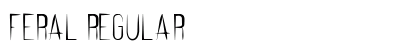 Feral Regular Font Preview