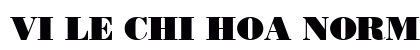 VI Le Chi Hoa Normal Font Preview