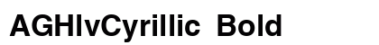 AGHlvCyrillic Bold preview