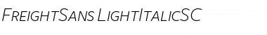 FreightSans LightItalicSC Font