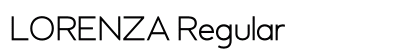 LORENZA Regular Font Preview