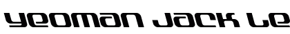 Yeoman Jack Leftalic Regular Font Preview Yeoman Jack Leftalic Regular Font Preview