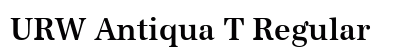URW Antiqua T Regular preview URW Antiqua T Regular preview
