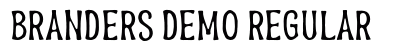 Branders DEMO Regular Font Preview