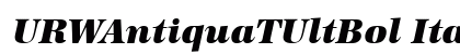 URWAntiquaTUltBol Italic preview