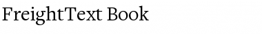 FreightText Book Font