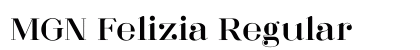 MGN Felizia Regular Font Preview