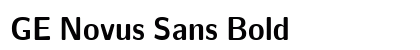 GE Novus Sans Bold Font Preview