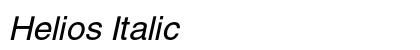 Helios Italic Font Helios Italic Font Preview