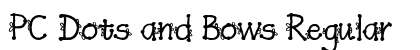 PC Dots and Bows Regular Font Preview