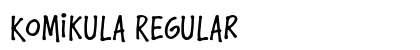 Komikula Regular Font Preview