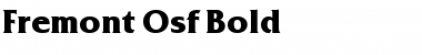 Fremont-Osf Bold Font