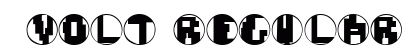0Volt Regular Font Preview