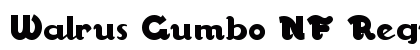 Walrus Gumbo NF Regular Font Preview