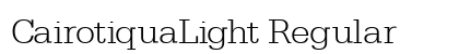 CairotiquaLight Regular