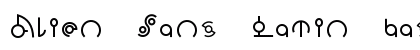 Alien Sans Latin basic Regular Font Preview