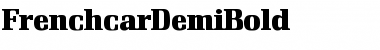 FrenchcarDemiBold Regular Font