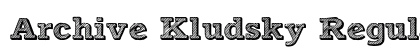 Archive Kludsky Regular preview Archive Kludsky Regular preview