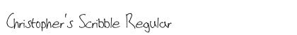 Christopher's Scribble Regular Font Preview